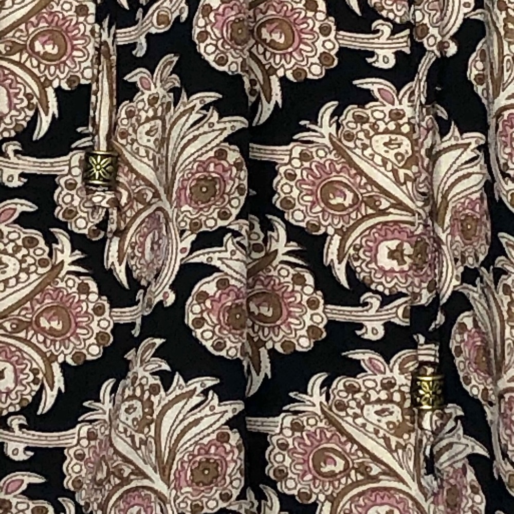 Daniel Rainn Paisley Cottagecore Babydoll Blouse - Picture 9 of 12